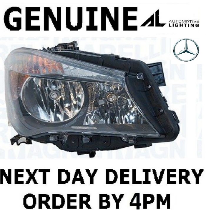 Genuine OEM Mercedes CLA C117 A117 Halogen Headlight Right Driver Side 2013-2018 - Image 2