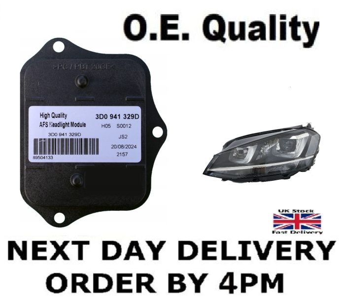 VW Golf Passat CC AFS Xenon Headlight Module 3D0941329D 3D0941329A 3D0941329 - Image 2